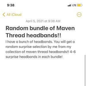 Random selection maven thread headband bundle